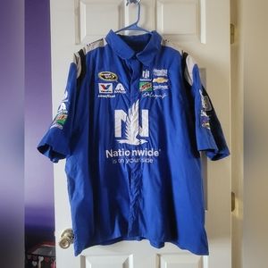 Dale Earnhardt NASCAR racing snap front shirt size 2XL